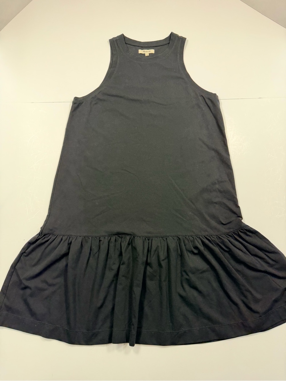 Madewell Brightside ruffled tank dress size small